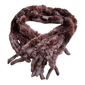 Vintage Genuine fur scarf Flawed